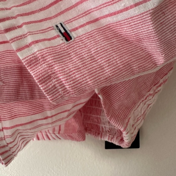 Tommy Hilfiger Stripped Pink and white Sleeveless Crop Top - Picture 5 of 6